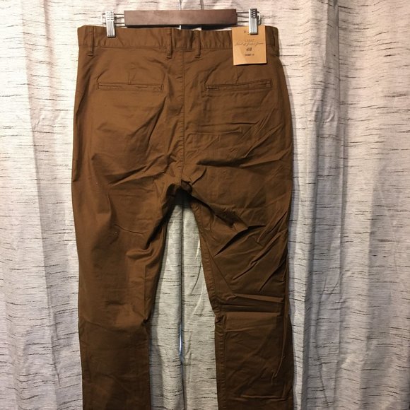 H&M Skinny Fit Brown Dress Pants w/ Tags - Picture 3 of 3